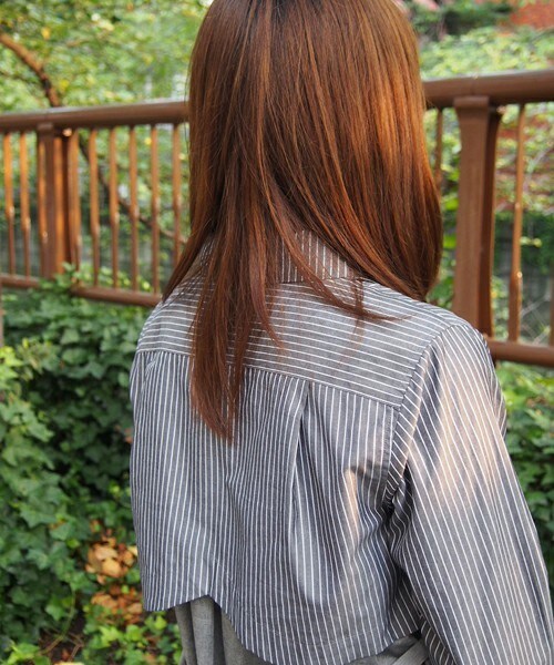 FRAPBOIS（フラボア）の「シャンブロー（シャツ/ブラウス・レディース・ホワイト/ストライプ/チェック・0/1）」の5枚目の写真