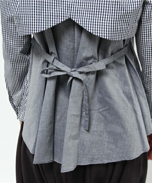 FRAPBOIS（フラボア）の「シャンブロー（シャツ/ブラウス・レディース・ホワイト/ストライプ/チェック・0/1）」の13枚目の写真