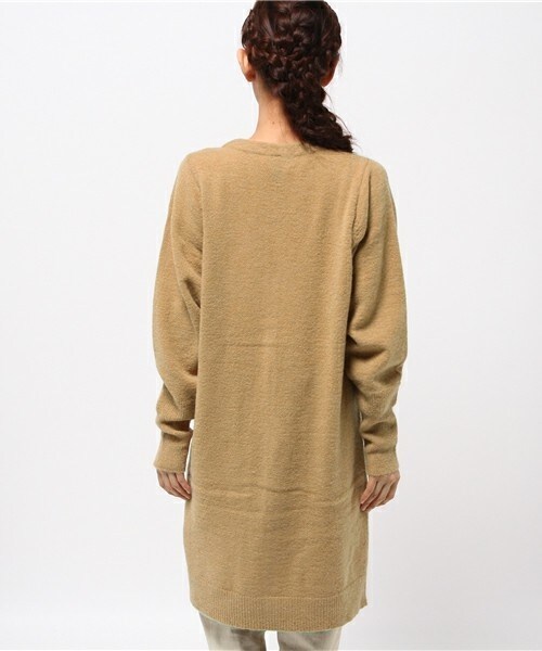 FRAPBOIS（フラボア）の「モヘアストレッチ（カーディガン/ボレロ・レディース・ブラック/グレー/ベージュ・1）」の10枚目の写真