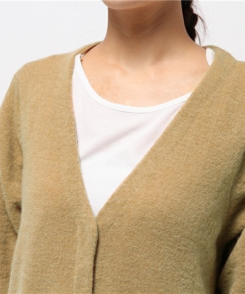 FRAPBOIS（フラボア）の「モヘアストレッチ（カーディガン/ボレロ・レディース・ブラック/グレー/ベージュ・1）」の11枚目の写真