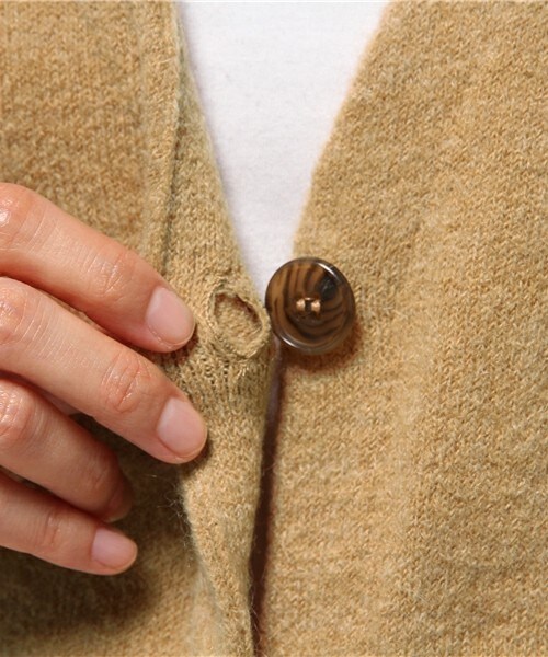 FRAPBOIS（フラボア）の「モヘアストレッチ（カーディガン/ボレロ・レディース・ブラック/グレー/ベージュ・1）」の14枚目の写真