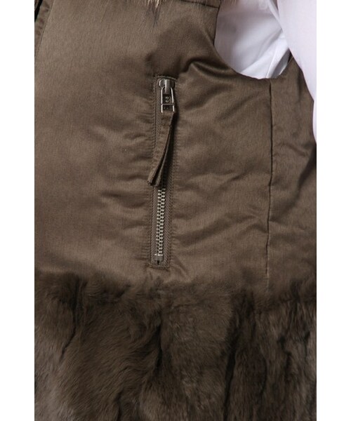 未使用タグ無　グレースコンチネンタル　ヘムファーダウンベスト　36 GRACE CONTINENTAL（グレースコンチネンタル）の「ヘムファーダウン