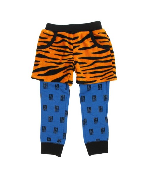 PARTY PARTY（パーティーパーティー）の「ファーフリースズボッツ（パンツ・キッズ・ブラック/オレンジ・80/90/100/110/120）」の4枚目の写真