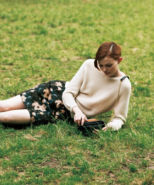 Soareak（ソアリーク）の「ﾎｰﾙｶﾞｰﾒﾝﾄﾗﾒﾌﾟﾙｵｰﾊﾞｰ（ニット/セーター・レディース・グレー/ベージュ/ワインレッド・MEDIUM）」の14枚目の写真