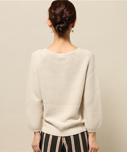 Soareak（ソアリーク）の「ﾎｰﾙｶﾞｰﾒﾝﾄﾗﾒﾌﾟﾙｵｰﾊﾞｰ（ニット/セーター・レディース・グレー/ベージュ/ワインレッド・MEDIUM）」の8枚目の写真