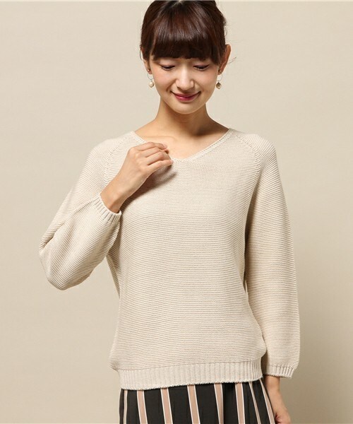 Soareak（ソアリーク）の「ﾎｰﾙｶﾞｰﾒﾝﾄﾗﾒﾌﾟﾙｵｰﾊﾞｰ（ニット/セーター・レディース・グレー/ベージュ/ワインレッド・MEDIUM）」の5枚目の写真