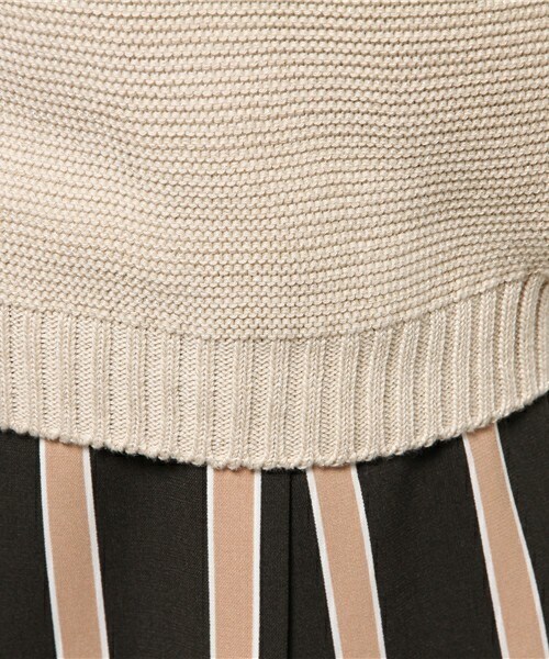 Soareak（ソアリーク）の「ﾎｰﾙｶﾞｰﾒﾝﾄﾗﾒﾌﾟﾙｵｰﾊﾞｰ（ニット/セーター・レディース・グレー/ベージュ/ワインレッド・MEDIUM）」の12枚目の写真