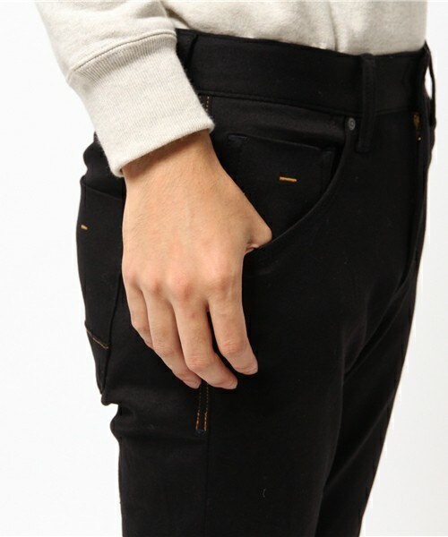 RATTLE TRAP(ラトルトラップ)の「【山本裕典さん着用 smart12月号 P49掲載】【RAFFINE】ストレッチデニム(デニムパンツ・メンズ・ブラック・SMALL/MEDIUM/LARGE/LL)」の7枚目の写真