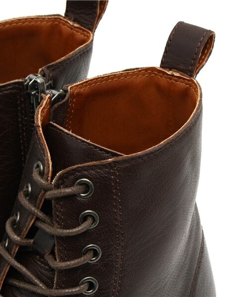 RATTLE TRAP（ラトルトラップ）の「レースアップブーツ【山羊革(スムース)】（ブーツ・メンズ・ブラック/ブラウン/ダークブラウン・MEDIUM/LARGE/LL）」の9枚目の写真