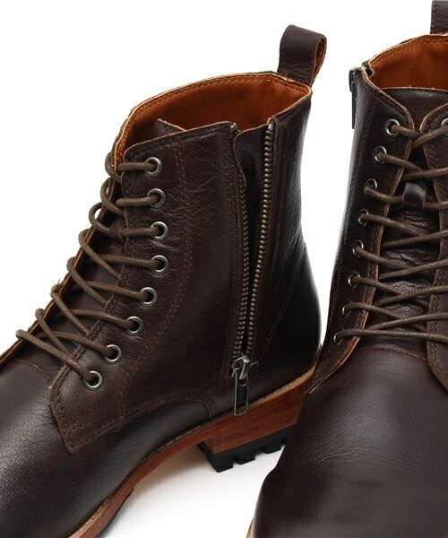 RATTLE TRAP（ラトルトラップ）の「レースアップブーツ【山羊革(スムース)】（ブーツ・メンズ・ブラック/ブラウン/ダークブラウン・MEDIUM/LARGE/LL）」の10枚目の写真