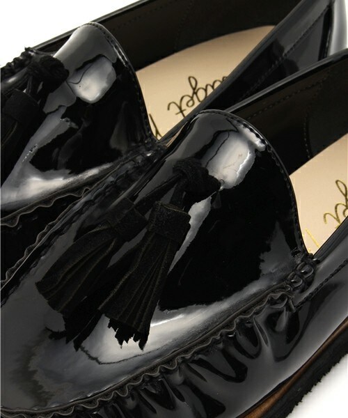 Bridget Birkin（ブリジットバーキン）の「エナメルボリュームタッセルモカシューズ (551627)（その他シューズ・レディース・ブラック/ネイビー/ボルドー・S/M/L/LL）」の8枚目の写真