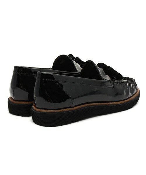 Bridget Birkin（ブリジットバーキン）の「エナメルボリュームタッセルモカシューズ (551627)（その他シューズ・レディース・ブラック/ネイビー/ボルドー・S/M/L/LL）」の6枚目の写真