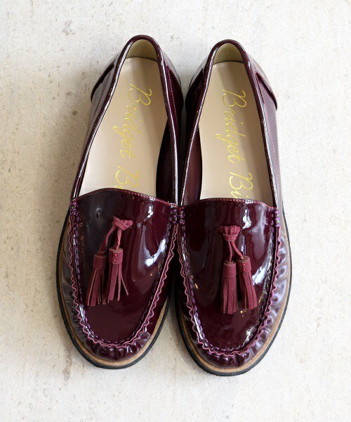 Bridget Birkin（ブリジットバーキン）の「エナメルボリュームタッセルモカシューズ (551627)（その他シューズ・レディース・ブラック/ネイビー/ボルドー・S/M/L/LL）」の3枚目の写真