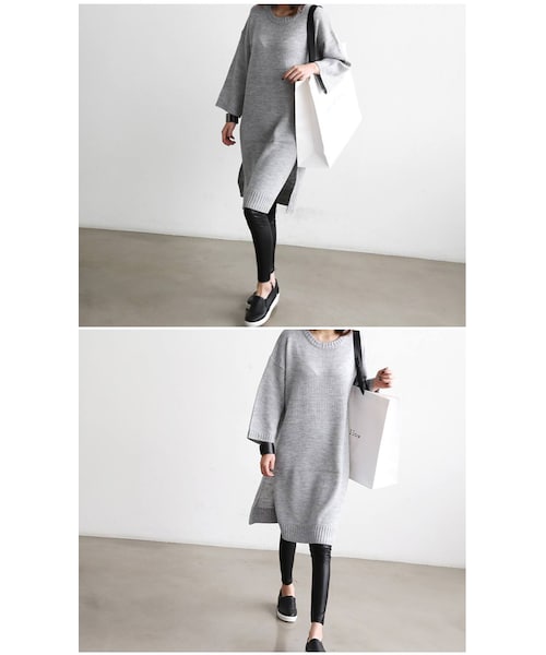 Aco Design（アコデザイン）の「レギンス スリム 美脚/ウエストゴム レギパン/レザー レギンス 10分丈/スパッツ ブラック スリム（レギンス/スパッツ・レディース・ブラック・フリーサイズ　ウエスト：58　ヒップ：73　股上：24　袖幅：19　総丈：93）」の3枚目の写真