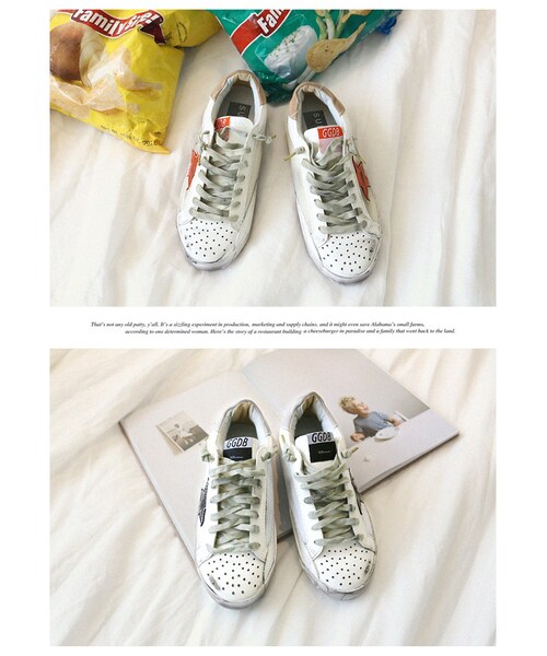 Aco Design（アコデザイン）の「スニーカー 白 レディース/メッシュ スニーカー シューズ/ホワイト スニーカー/運動靴 レディース 白（スニーカー・レディース・ブラック・22.5~25.0　[23.0基準]　前底:2.5　後底：2.5　幅：8.3　足長：23.6）」の2枚目の写真