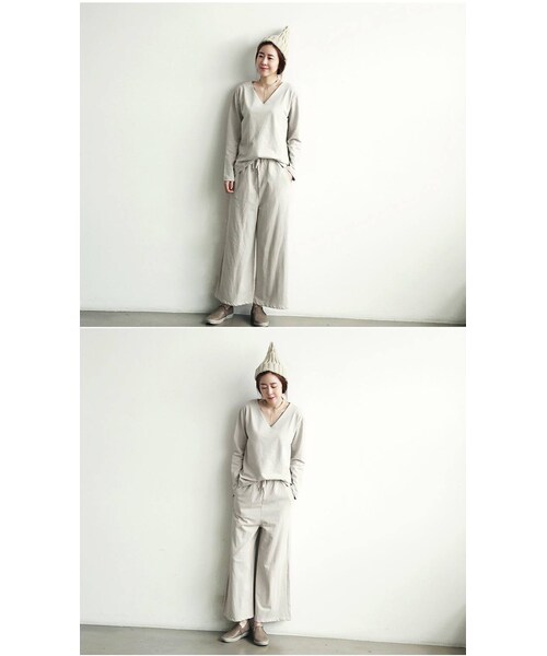 Aco Design（アコデザイン）の「ビーニー ニット/ニット帽 リブ/帽子 ニット帽（ニットキャップ/ビーニー・レディース・ブラック・フリーサイズ　総丈:31　頭囲:45）」の3枚目の写真