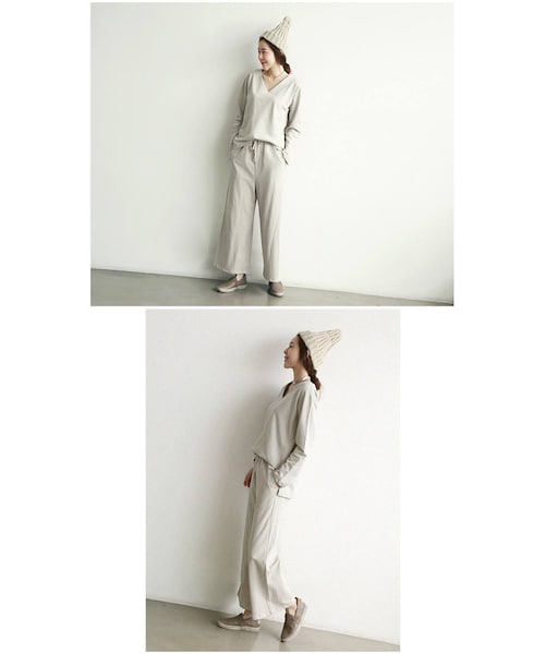 Aco Design（アコデザイン）の「ビーニー ニット/ニット帽 リブ/帽子 ニット帽（ニットキャップ/ビーニー・レディース・ブラック・フリーサイズ　総丈:31　頭囲:45）」の5枚目の写真