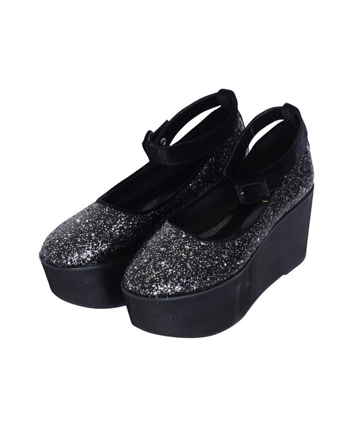 merry jenny（メリージェニー）の「グリッター厚底シューズ（シューズ・レディース・ブラック/ピンク/ミックス・M/L）」の3枚目の写真