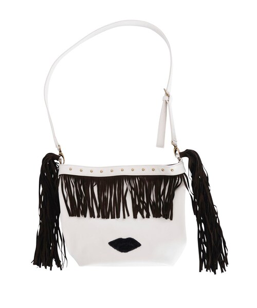 merry jenny(メリージェニー)の「ツインテールポシェット(バッグ・レディース・アイボリー/ブラック・F)」の2枚目の写真