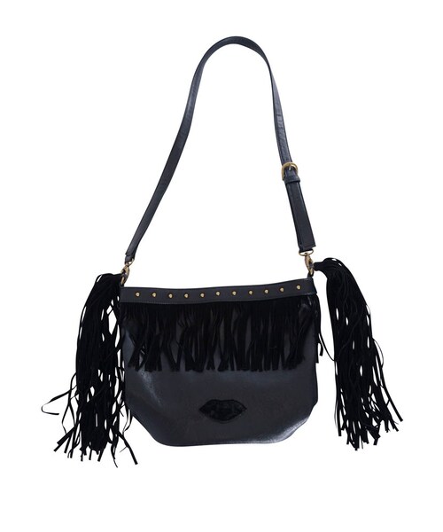 merry jenny(メリージェニー)の「ツインテールポシェット(バッグ・レディース・アイボリー/ブラック・F)」の1枚目の写真