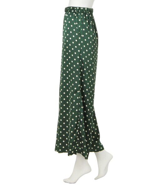 merry jenny（メリージェニー）の「ドットイージーパンツ（パンツ・レディース・ブラック/ワイン/ダークグリーン・F）」の6枚目の写真