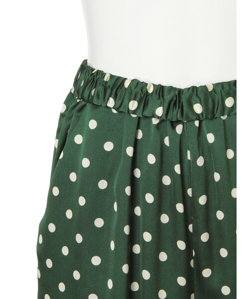 merry jenny（メリージェニー）の「ドットイージーパンツ（パンツ・レディース・ブラック/ワイン/ダークグリーン・F）」の8枚目の写真