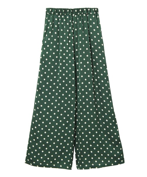 merry jenny（メリージェニー）の「ドットイージーパンツ（パンツ・レディース・ブラック/ワイン/ダークグリーン・F）」の2枚目の写真