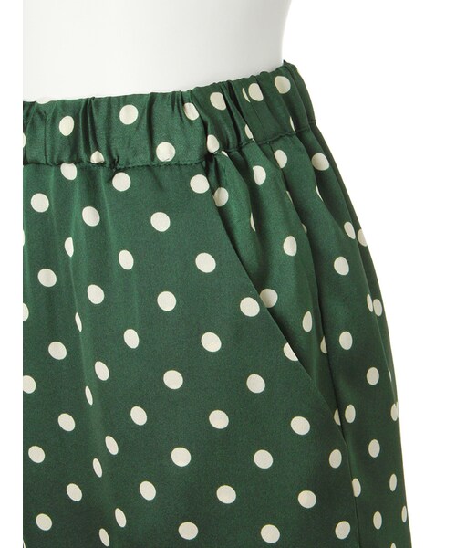 merry jenny（メリージェニー）の「ドットイージーパンツ（パンツ・レディース・ブラック/ワイン/ダークグリーン・F）」の9枚目の写真