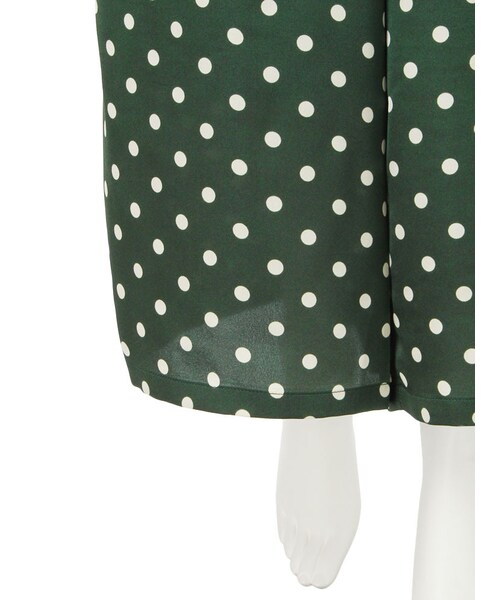 merry jenny（メリージェニー）の「ドットイージーパンツ（パンツ・レディース・ブラック/ワイン/ダークグリーン・F）」の11枚目の写真