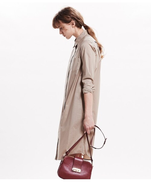 LE JUN（ルジュン）の「タイプライターシャツワンピース（ワンピース/ドレス・レディース・ホワイト/ベージュ・F）」の5枚目の写真