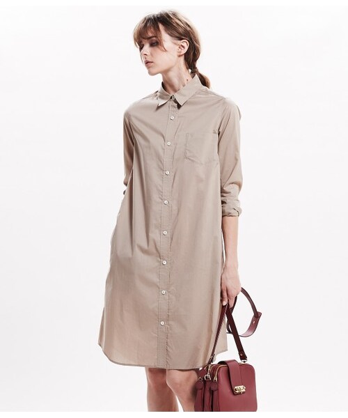 LE JUN（ルジュン）の「タイプライターシャツワンピース（ワンピース/ドレス・レディース・ホワイト/ベージュ・F）」の4枚目の写真