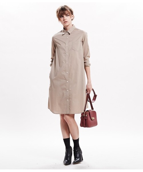 LE JUN（ルジュン）の「タイプライターシャツワンピース（ワンピース/ドレス・レディース・ホワイト/ベージュ・F）」の15枚目の写真