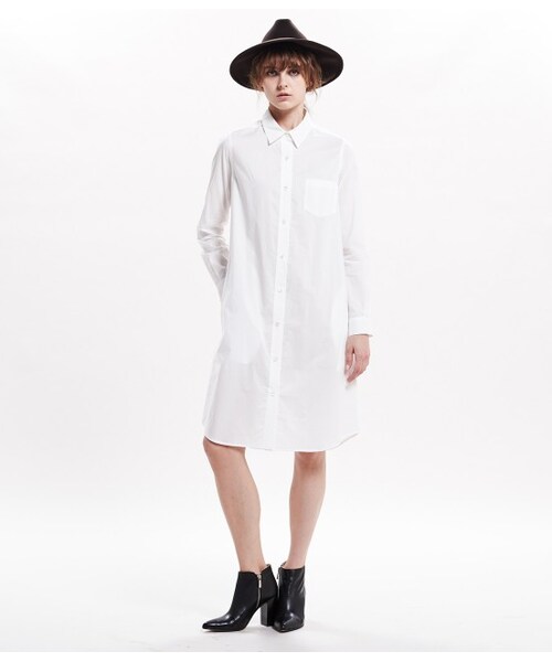 LE JUN（ルジュン）の「タイプライターシャツワンピース（ワンピース/ドレス・レディース・ホワイト/ベージュ・F）」の14枚目の写真