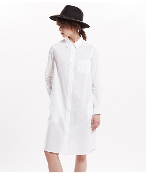 LE JUN（ルジュン）の「タイプライターシャツワンピース（ワンピース/ドレス・レディース・ホワイト/ベージュ・F）」の13枚目の写真