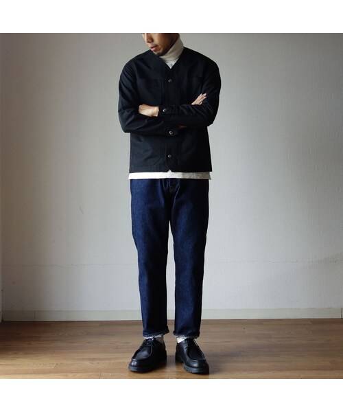 MANUAL ALPHABET（マニュアル アルファベット）の「【完売御礼】MANUAL ALPHABET マニュアルアルファベット MA-J-094 C/N グログランエンジニアジャケット BLK ブラック MEN’S メンズ（カバーオール・メンズ・その他）」の2枚目の写真