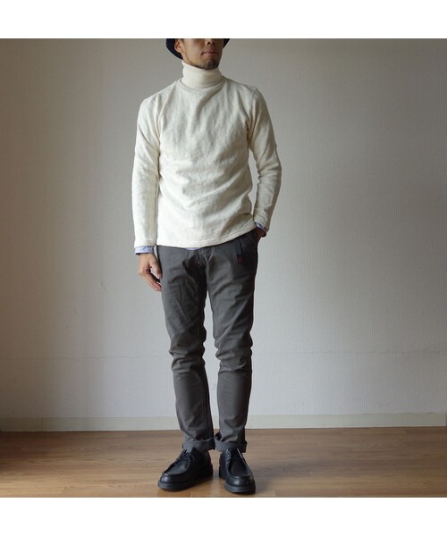 STORES.jp（ストアーズドットジェーピー）の「Tieasy AUTHENTIC CLASSIC ティージーオーセンティッククラシック ORIGINAL HIGH NECK SHIRT オリジナルハイネックシャツ ナチュラル（シャツ/ブラウス・メンズ・その他）」の2枚目の写真