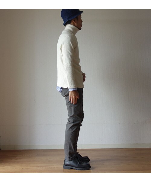 STORES.jp（ストアーズドットジェーピー）の「Tieasy AUTHENTIC CLASSIC ティージーオーセンティッククラシック ORIGINAL HIGH NECK SHIRT オリジナルハイネックシャツ ナチュラル（シャツ/ブラウス・メンズ・その他）」の3枚目の写真