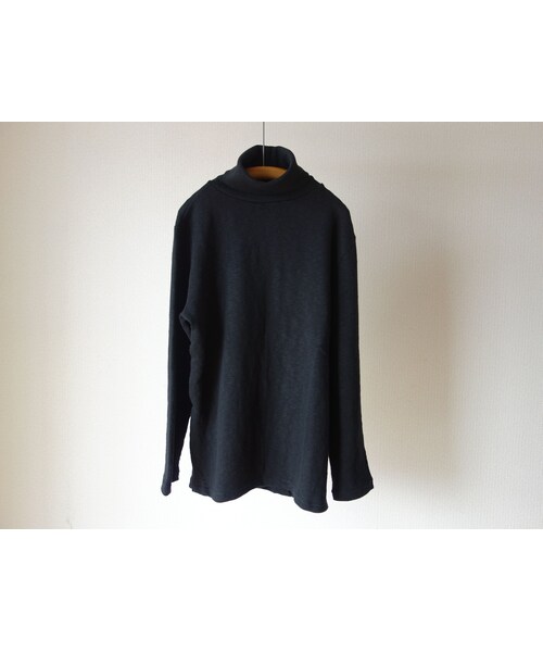 STORES.jp(ストアーズドットジェーピー)の「【2015秋の新作】Tieasy AUTHENTIC CLASSIC ティージーオーセンティッククラシック ORIGINAL HIGH NECK SHIRT オリジナルハイネックシャツ ブラック(Tシャツ/カットソー・メンズ・その他)」の7枚目の写真