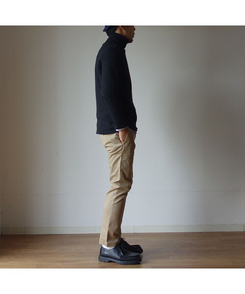 STORES.jp(ストアーズドットジェーピー)の「【2015秋の新作】Tieasy AUTHENTIC CLASSIC ティージーオーセンティッククラシック ORIGINAL HIGH NECK SHIRT オリジナルハイネックシャツ ブラック(Tシャツ/カットソー・メンズ・その他)」の3枚目の写真