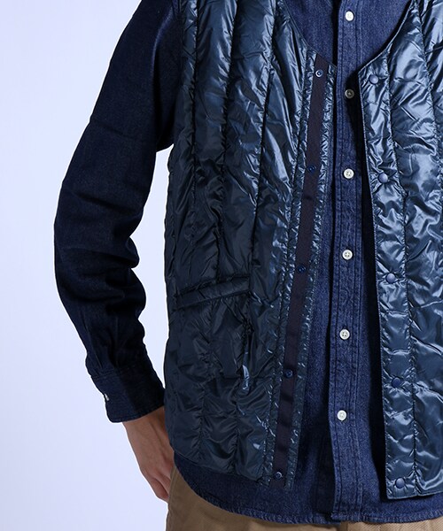 FREAK'S STORE（フリークスストア）の「WASHABLE INNER DOWN VEST（その他・メンズ・ブラック/オリーブ/ネイビー・M/L）」の6枚目の写真