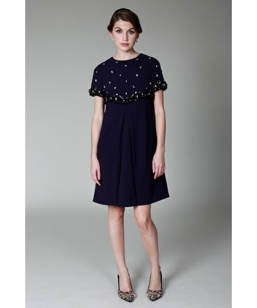 未使用✨25SS GRACE CONTINENTALドットオパールタイ付ブラウス