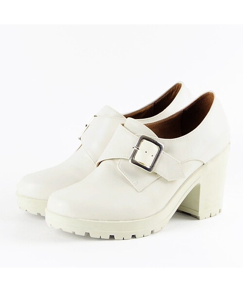 ORiental TRaffic（オリエンタルトラフィック）の「厚底モンクストラップシューズ（シューズ・レディース・ブラック/ブラウン/ホワイト・S/M/L/LL）」の3枚目の写真