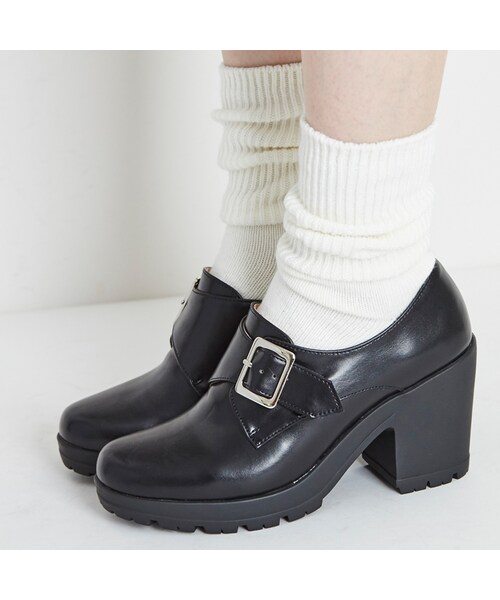 ORiental TRaffic（オリエンタルトラフィック）の「厚底モンクストラップシューズ（シューズ・レディース・ブラック/ブラウン/ホワイト・S/M/L/LL）」の11枚目の写真