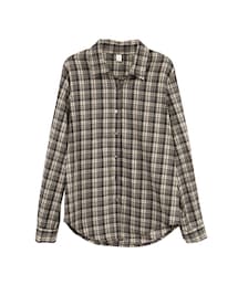 gracegift | 韓國率性男孩風格紋襯衫(その他)