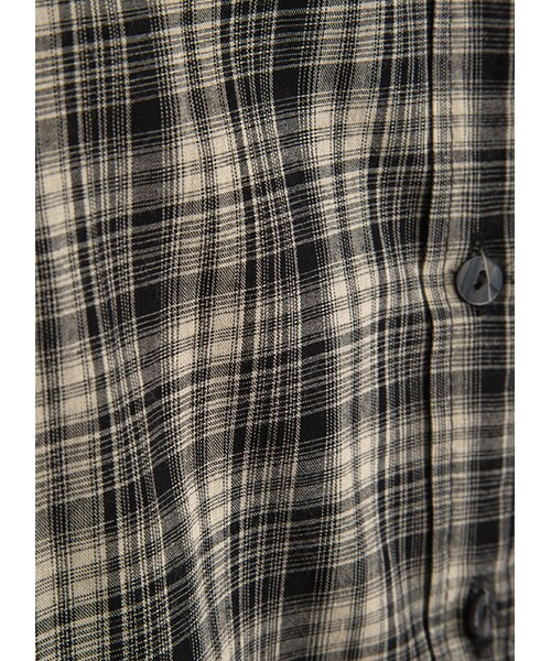 gracegift（グレースギフト）の「韓國率性男孩風格紋襯衫（その他・レディース・黑・F）」の3枚目の写真