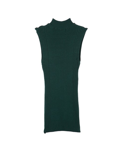 gracegift（グレースギフト）の「韓國纖細感立領針織背心（トップス・レディース・白/酒紅/深綠・F）」の19枚目の写真