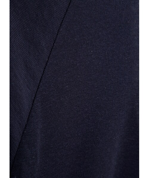 gracegift（グレースギフト）の「韓國百搭細針織棉質上衣（トップス・レディース・白/深藍・F）」の12枚目の写真