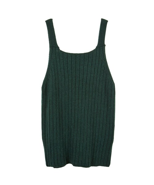 gracegift（グレースギフト）の「韓國清新學院直條針織背心洋裝（その他・レディース・綠/灰・F）」の2枚目の写真