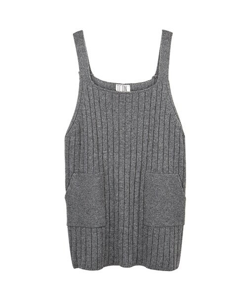 gracegift（グレースギフト）の「韓國清新學院直條針織背心洋裝（その他・レディース・綠/灰・F）」の9枚目の写真