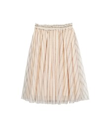 gracegift | 芭蕾女伶條紋澎澎及膝紗裙(スカート)